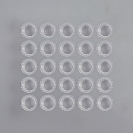 Paint caps, d = 14 mm, set - 25 pcs, transparent color-2