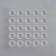 Paint caps, d = 14 mm, set - 25 pcs, transparent color