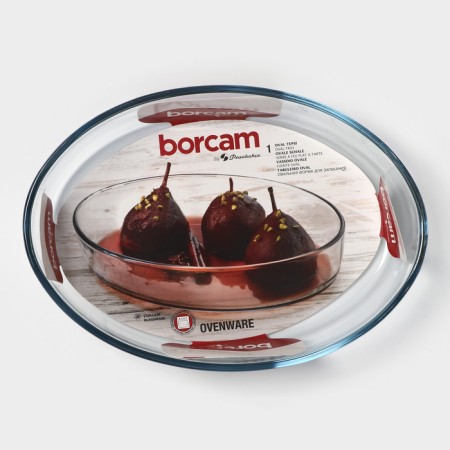 Oval glass form for microwave borcam, without cover-8