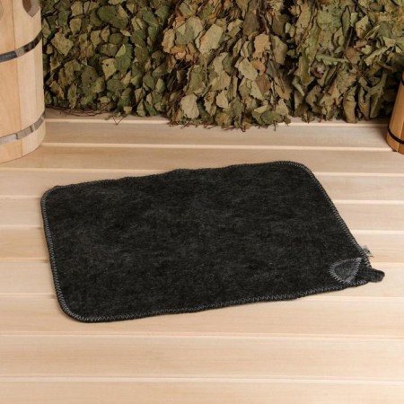 Set of bath "Male" portfolio 5 items, gray, with embroidery-4