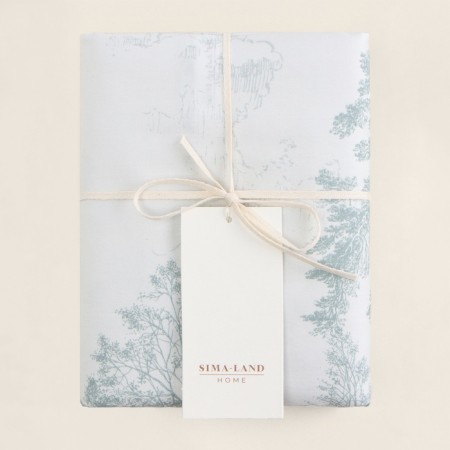 Set of pillowcase SL Home Forest 50*70+3 cm - 2 pcs, satin, 140 g/m2, 100% cotton