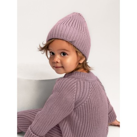 Knitted Knot Killed with a cap Amarobaby Pure Love Tot, height 80 cm, color powder-20