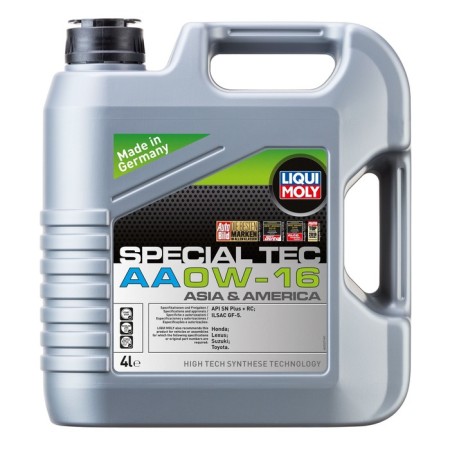 Motor oil Liquimoly Special Tec AA 0W-16 SP GF-6B, NS-Synthetic, 4 liters