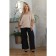 Female suit, size 48, beige color