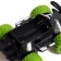 Radio -controlled jeep "graffiti", works on batteries, green color