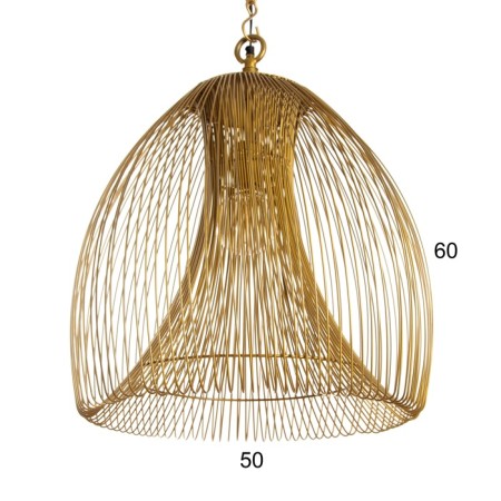 Ceiling lamp "Flop" Golden 1x40W, E27, 50x50x62 cm-2