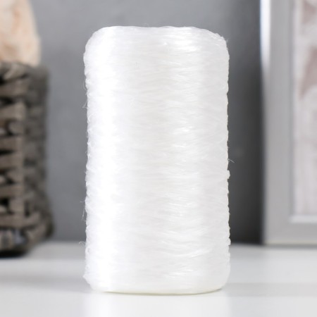 Gingerbread for manual knitting 100% polypropylene 200m/50g. (17-industrial white)