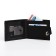 Male purse on a magnet, department for bills, for cards, black color