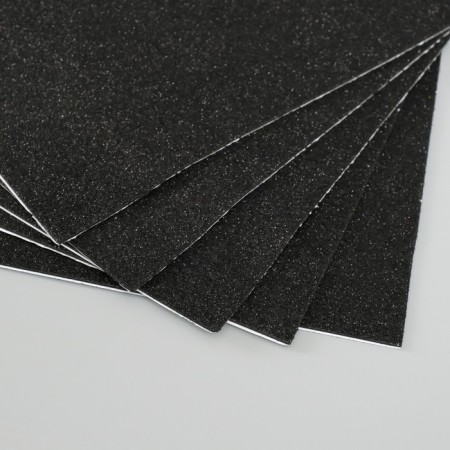Foamiran adhesive "Black shine" 2 mm format A4 (set of 5 sheets)-3
