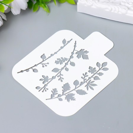 Stencil "branches" 9x9 cm-1