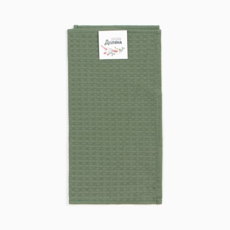 Toward "Dolyana" col. khaki 35x60 cm, 100% hl., large waffle 220 g/m2-4