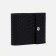 Women's wallet on the button, black color