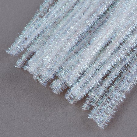 Wire with pile for crafts "Shine", set 50 pcs, size 1 pc: 30 × 0.6 cm, color pearl color-3