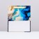 Laminated vertical Pressent, blue-beige, 23 x 27 x 11.5 cm