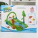 Developing rug "Island", with arc and toys, 77x77x0.5