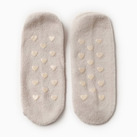 Women's socks shortened nonsense, light-beige color, size 36-39-2