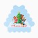 Box for confectionery products with PVC “Happy New Year!”, Animals, 18 x 4 cm, new year