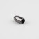 Tip for a cord, d = 3 mm, 14 × 7 mm, 10 pcs, black nickel color