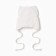 Baby hat with ears minku rr 46-48, milk color