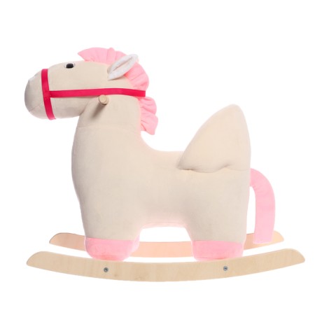 Rocking "Little horse", with a back, white color-1