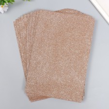 Foamiran glitter 2 mm 20x30 cm, bronze