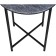 Coffee table Volopas metal, gray marble/black 48x48x60 cm