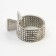 Hair clamp with rhinestones "Tenderness", 3.5 x 4.5 x 1.5 cm