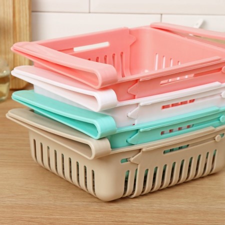 The shelf suspended in the refrigerator sliding shares, 20 (28) × 16.2 × 7.5 cm, color mix-8