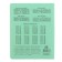 Notebook 12 sheets large cage "Green cover", with a multiplication table, heat packing 25 pcs