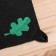 Bath mat 50x40 cm with an applique "Oak sheet" Black