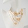 Beads "desire" serenity, color gold, 50cm