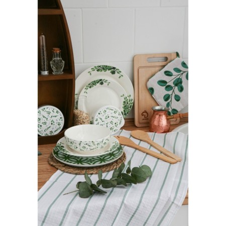 Set of kitchen shade "Eucalypt": mittens 20x27 cm, take 19x19 cm, 100% cotton-7