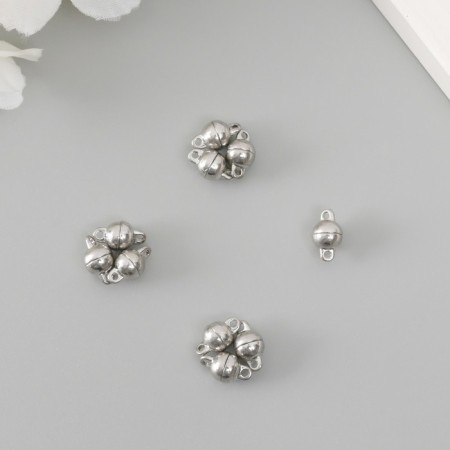 Floor with Magnetic Metal "Ball" silver 0.6x1.1x0.6 cm-2