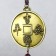 Wind Music Metal "Chinese Join coin" 7 bells 47x6 cm