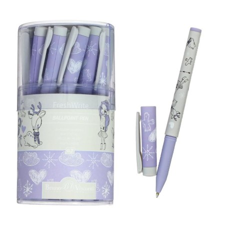 Ballic handle Freshwrite "Girl and deer", 0.7 mm, blue ink