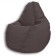 The pear-pear chair is positive real a, size L, diameter 80 cm, height 100 cm, velor, brown color