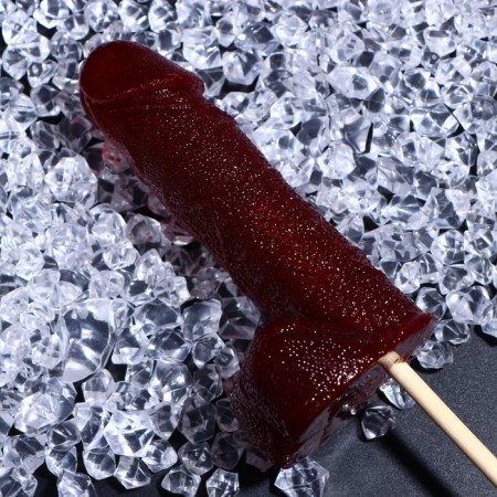 Caramel on the wand "Mega Mr." Cherry, 120 g