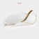Fruit dish "leaf", 35.5 × 20 × 5 cm, gold color with white