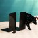 Holder-stand for books "Bear" set 2pcs, black