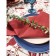 Serving napkin Waxbird, size 40x40 cm, red color