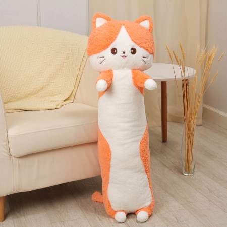 Soft toy-podushka "cat", 100 cm, orange color