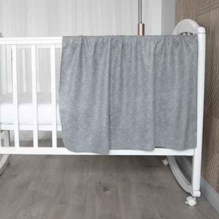Fleet blanket "Scandy", size 100x118 cm, color gray color