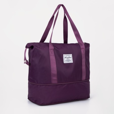 Sports bag with lightning, with an increase, external pocket, fuchsia color-2