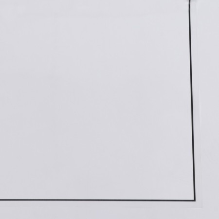 Film for decor and floristry, white, plain, bilateral, transparent, without drawing, sheet 1pcs, 58 x 58 cm-2