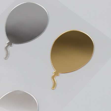 Mirror sticker "Balloons" 20x10 cm-2