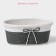 Kashpo for flowers wicker "bow", 19 × 12 × 8.5 cm, oval, color mix
