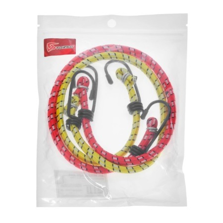 Elastic band for luggage mount Torso, 60 cm, D8 mm, metal hooks, mix, set 2 pcs-4