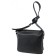 Bag Cross-Bodi with a zipper, black color