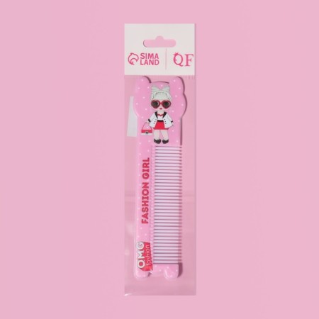 Comb “fashion”, with a pen, curly, 14.7 × 3.7, multi -colored-1