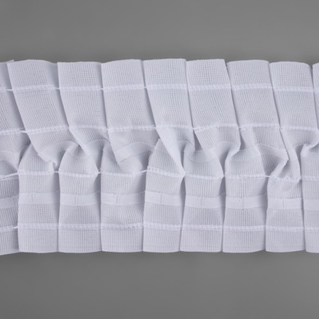 The curtain tape is classic, matte, 10 cm, 50 ± 1 m, white color-1